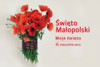 Grafika z kwiatami dotycząca Święta Małopolski