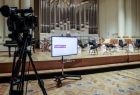Scena Filharmonii Krakowskiej przed rozpoczęciem debaty