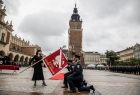 Ślubowanie na płycie Rynku w Krakowie 