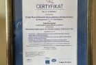 Certyfikat dla Urzędu Marszałkowskiego