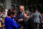 Przewodniczący Sejmiku Województwa Małopolskiego prof. Jan Tadeusz Duda podczas rozmowy
