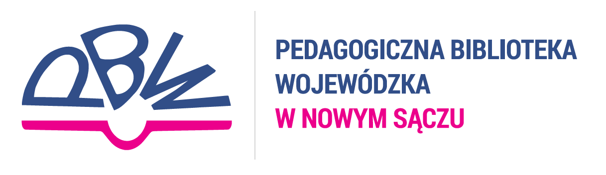 Logo Pedagogicznej Biblioteki Wojewódzkiej w Nowym Sączu.