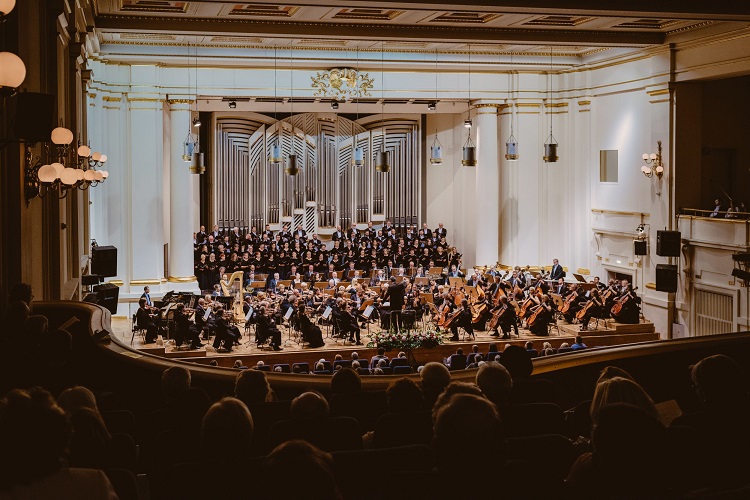 Zdjęcie z koncertu w Filharmonii Krakowskiej.