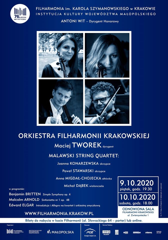 Koncerty brytyjskie w Filharmonii Krakowskiej