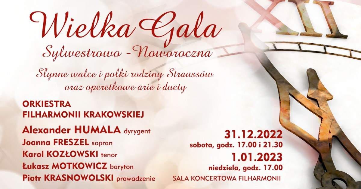 Gala Noworoczna w Filharmonii Krakowskiej