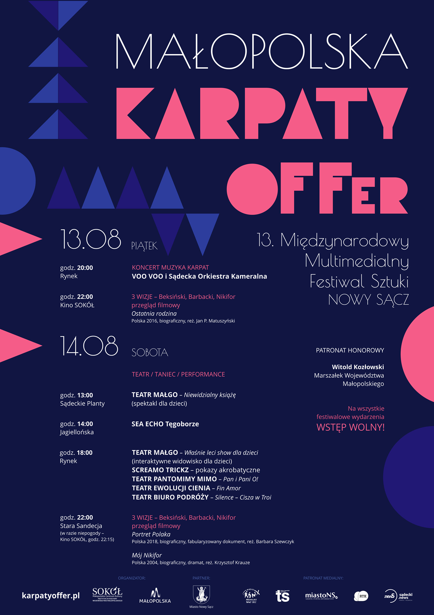 Małopolska Karpaty OFFer - plakat promujący wydarzenie.