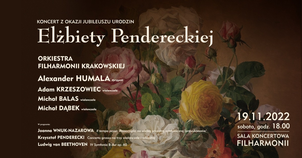 Koncert urodzinowy Elżbiety Pendereckiej
