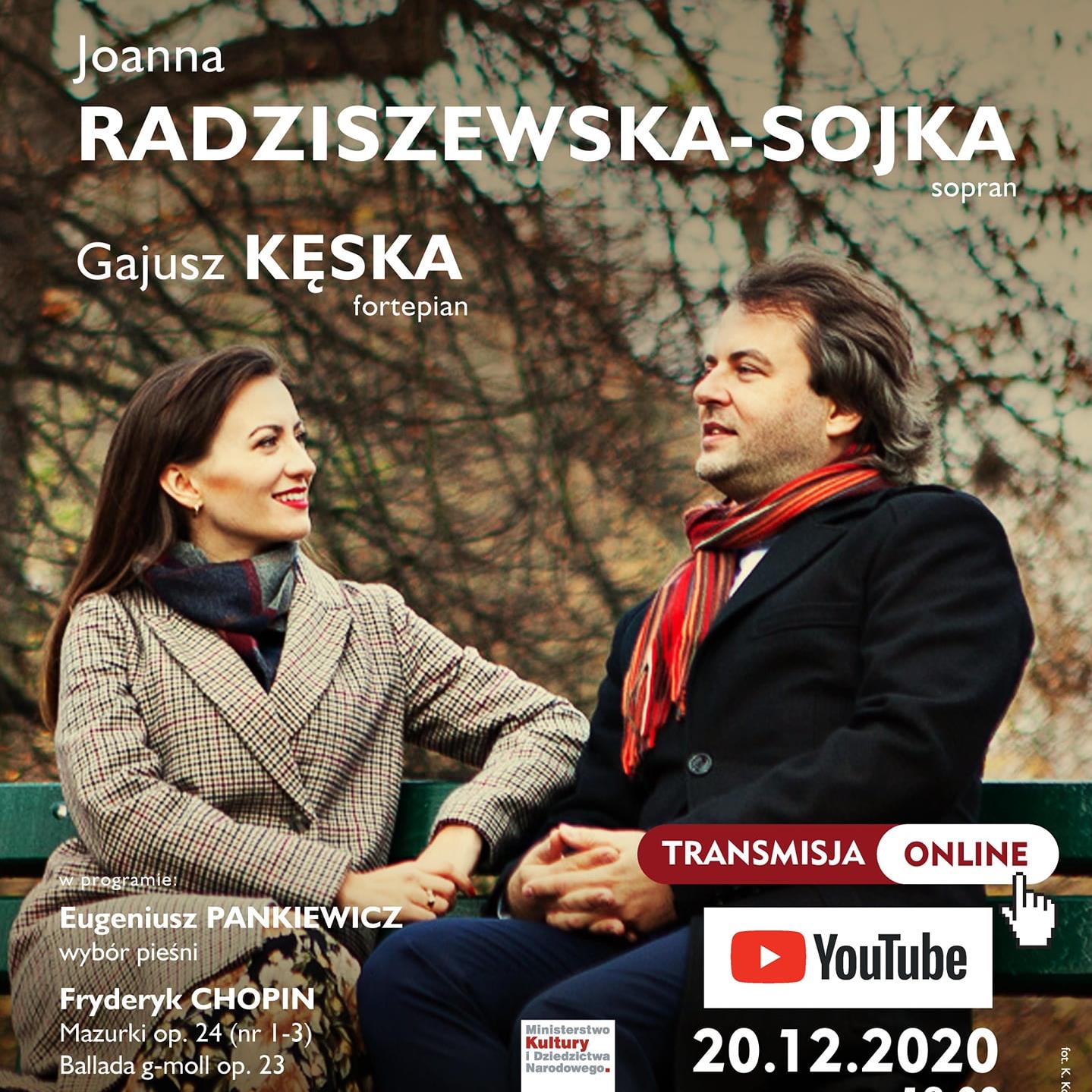 Recital pieśni - plakat koncertu Filharmonii Krakowskiej