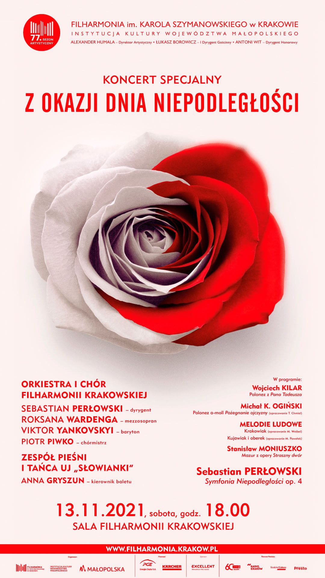 Koncert z okazji Święta Niepodległości - Filharmonia Krakowska