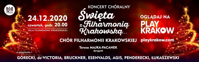 Grafika świątecznego koncertu Filharmonii Krakowskiej