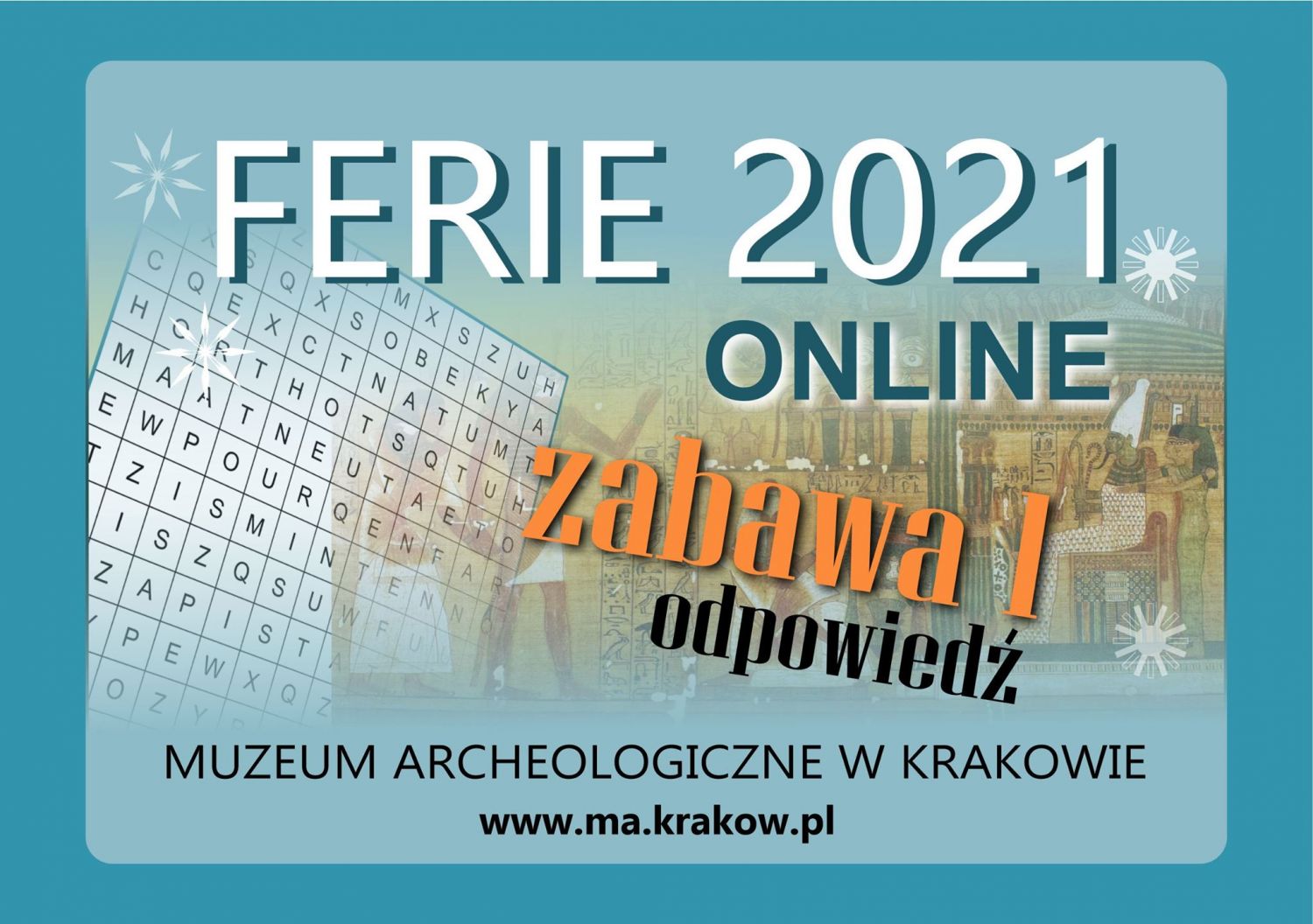 Ferie 2021 online. Grafika Muzeum Archeologicznego w Krakowie