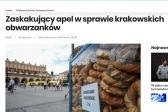 Wicemarszałek apeluje do Prezydenta Krakowa: nie pakujmy obwarzanków w foliowe woreczki