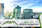 Panorama miasta, drapacze chmur. poniżej napis Ogólnopolski Kongres Smart City, założenia i perspektywy. na całym zdjęciu po prawej stronie napis 17 listopada 2016, Kraków