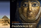 Plakat wydarzenia. Ciemne tło. Centralną cześć plakatu zajmuje fragment mumii obejmująca twarz. pOwyżej napis: wtorkowe spotkania dla seniorów w muzeum archeologicznym w Krakowie. pod spodem napis: zapraszamy na zwiedzanie z przewodnikiem wystawy "Dwadzie