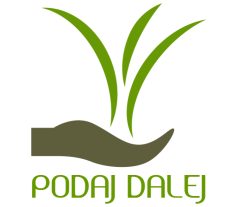 Grafika, dłoń z której wysrasta zielona roślina, a pod dłonią znajduje się napis Podaj dalej