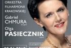 Plakat wydarzenia. Na zdj, solistka Olga Pasiecznik