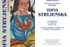 Plakat. podzielony pionowo na dwie części. Lewa autoportret artystki, prawa zawiera inf. umieszczone w artykule - dot. inf. praktycznych o wystawie