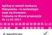 Przejdź do: Jeszcze tylko przez kilka dni można zgłaszać swój udział w programie „Małopolska - tu technologia staje się biznesem”