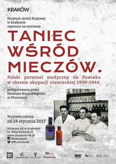 Plakat. tytuł wystawy i podstawowe informacje znajdujące się w artykule