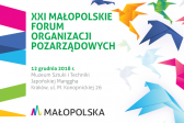 Przejdź do: Ruszyła rejestracja na Małopolskie Forum Organizacji Pozarządowych