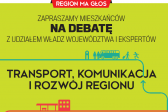 Przejdź do: Region ma głos. Zapraszamy na debatę w Dąbrowie Tarnowskiej