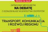 Przejdź do: Region ma głos. Zapraszamy na debatę z udziałem marszałka Jacka Krupy 