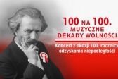 Przejdź do: 100 na 100. Muzyczne dekady wolności w Filharmonii Krakowskiej