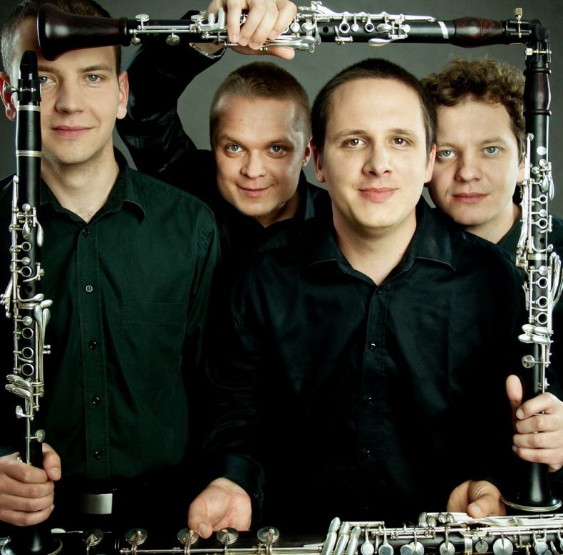 Na zdjęciu Cracow Clarinet Quartet