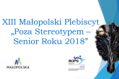 Przejdź do: Małopolski Plebiscyt Poza Stereotypem - Senior Roku 2018 - zgłoszenia do 6 września