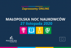 Grafika promocyjna Małopolskiej Nocy Naukowców