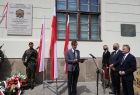 Odsłonięcie tablicy pamiątkowej w hołdzie żołnierzom Armii Ochotniczej