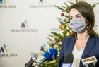 Marta Malec-Lech z zarządu województwa udziela wywiadu telewizji i stacjom radiowym