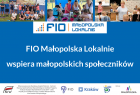 Grafika informująca o tym, że Program FIO Małopolska Lokalnie wspiera małopolskich społeczników