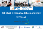 Plakat informujący o webinarze