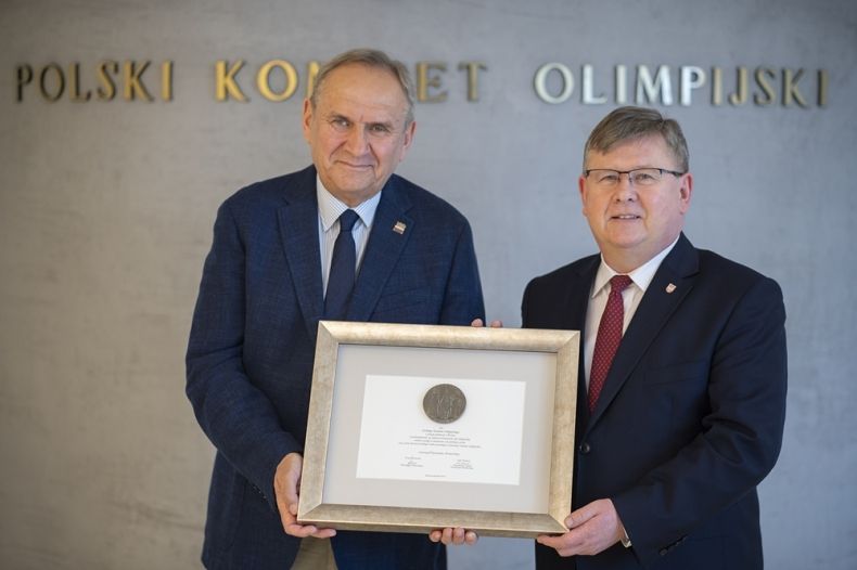 Prezes PKOl Andrzej Kraśnicki i Marszałek Województwa Małopolskiego Witold Kozłowski
