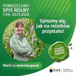 Grafika promująca Powszechny Spis Rolny 2020