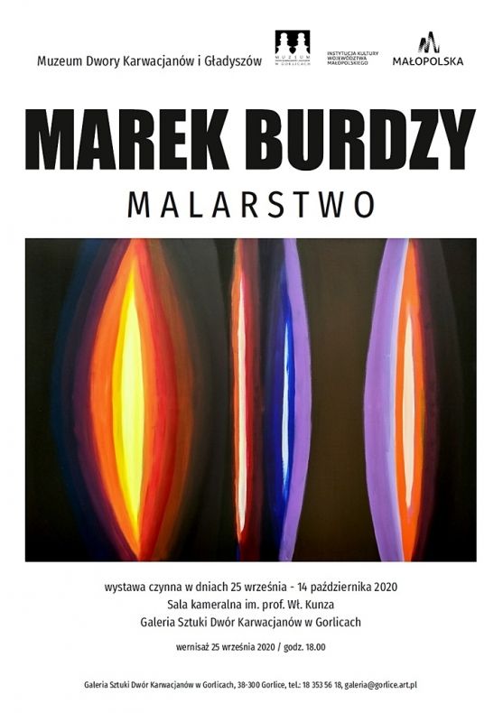 Marek Burdzy - plakat wystawy w Gorlicach