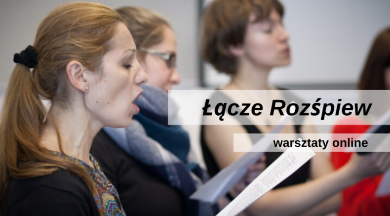 Łącze rozśpiew - warsztaty w MEK, grafika promująca wydarzenie