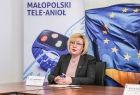 Radna Marta Mordarska w trakcie spotkania dotyczącego kontynuacji projektu Tele-Anioł