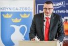 Piotr Ryba, burmistrz gminy Krynica - Zdrój, podczas wystąpienia z okazji podpisania listu intencyjnego
