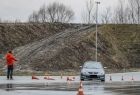 Samochód na torze do ćwiczeń