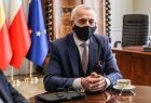 Poseł Jan Duda w trakcie spotkania w Urzędzie Marszałkowskim Województwa Małopolskiego