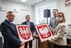 otwarcie WUP-u w Oświęcimiu, kilka osób na zdjęciu w tym marszałek Witold Kozłowski