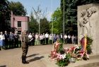 Odczytanie przemówienia przed pomnikiem