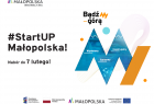 Napis #StartUp Małopolska!
