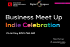 Plakat wydarzenia Business Meet Up Indie Celebration.