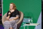 prof. Joanna Kulczycka podczas wykładu na konferencji prowadzonej w ramach Małopolskiego Festiwalu Innowacji