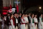 Kopalnia Soli w Wieliczce, koncert patriotyczny z okazji odzyskania przez Polskę niepodległości. Artyści w strojach regionalnych.