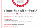 Plakat zaprasza do udziału w drugiej edycji konkursu dla Kół Gospodyń Wiejskich o Nagrodę Małżonki Prezydenta Rzeczypospolitej Polskiej. Termin naboru: od 20 listopada 2021 r. do 28 lutego 2022 r. Szczegóły pod adresem: prezydent.pl/malzonka-prezydenta .