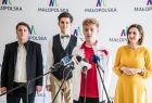 Marta Malec-Lech z zarządu województwa oraz pozostali uczestnicy podczas konferencji prasowej.